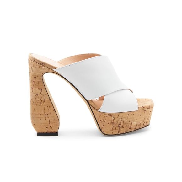 Si Rossi Leather Platform Mules - Picture 1 of 14